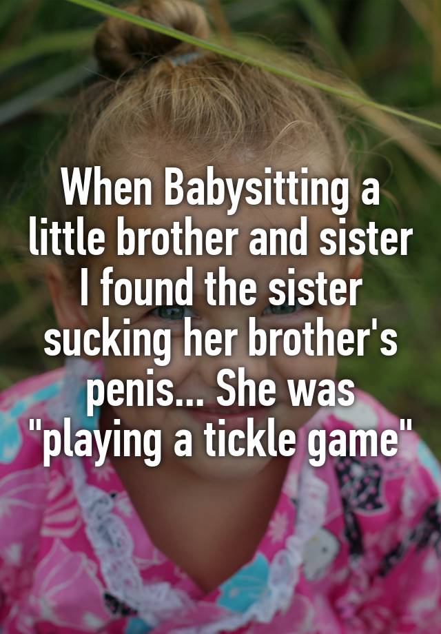 Story Sister Finds Her Brother Sucking His Own Penis
